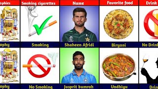 Comparison Shaheen Afridi Vs Jusprit bumrah Real life Comparison  knock cricket compare [upl. by Laeynad]