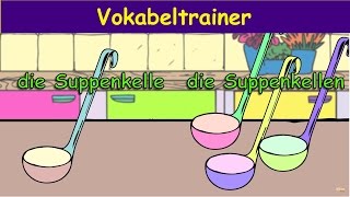 In der Küche 2  Einzahl und die Mehrzahl von vielen Begriffen aus der Küche  Yleekids [upl. by Yregerg98]