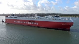 Ship WILHELMSEN TØNSBERG in Southampton  17102016  4K [upl. by Seel187]