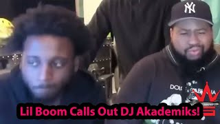 Lil Boom Accuses DJ Akademiks of Betrayal Amid Creepy Allegations [upl. by Ynafets]