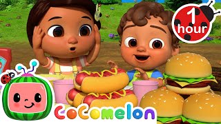 Ninas Lunchtime Simon Says Game  CoComelon Nursery Rhymes amp Kids Songs [upl. by Antone]