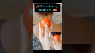 💯✅Skin whitening tomato scrub🍅 tomatoscrubtomato scrub [upl. by Mcdermott]