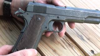 Colt Model of 1911 WW1 era service pistol 45 ACP [upl. by Gillespie641]