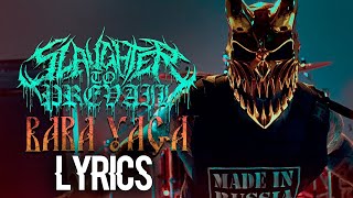 BABA YAGA  Slaughter to Prevail Lyric Video [upl. by Wanfried]