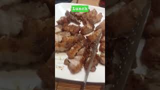 Lechon kawali at ginataang laing [upl. by Ahsotal]