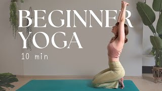 10 min Yoga For Beginners  Easy Morning Stretches to feel your BEST [upl. by Faustina]