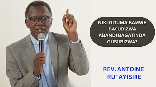 Antoine Rutayisire Asubije Ibibazo Bikomeye Bya Abakristo Bibaza👌Avuze Ibintu Bikomeye Ku Bahanuzi😥 [upl. by Schwitzer509]