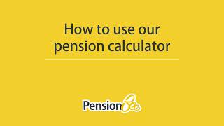 How to use our pension calculator [upl. by Raul]