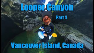 LOOPER CANYON 4  ABOVE AND BELOW DRONE FOOTAGE  UNDERWATER VANCOUVER ISLAND [upl. by Lezlie]