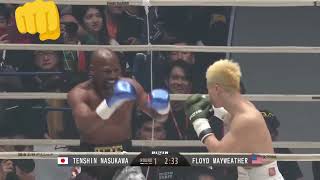 Floyd MayweatherUSAVsTenshin nasukawa boxing fight 👊 [upl. by Paucker]