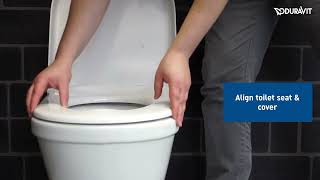 How To Install A Duravit Starck 3 Toilet Seat and Cover [upl. by Harli]