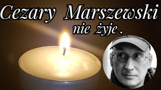 Cezary Marszewski nie żyje [upl. by Repip]