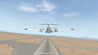 the Aerosphere Piper Seminole PA44  Xplane 11  ILS Tucson with freehand flight [upl. by Adihaj]