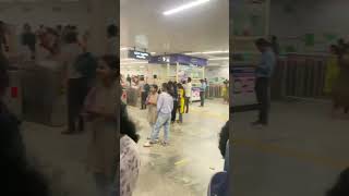 Bangalore Metro Station Crowd [upl. by Nnylarak778]