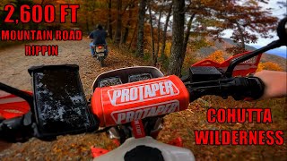 MOUNTAIN ROAD RIPPIN  Cohutta Wilderness Exploration ep1 enduro dualsport [upl. by Ennaimaj]