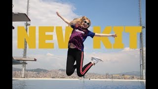 NEW FC BARCELONA TEAM KIT 201819 REVEAL VLOG [upl. by Oetomit399]