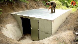 Man Builds a 5000 Underground Bunker in His Backyard  Full StepbyStep Guide by tehnolexa [upl. by Aseuqram169]