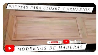 PUERTAS DE ARMARIOS ROPEROS CLOSET MODERNOS FÁCILES de hacer 2020 [upl. by Willin]