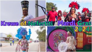 Krewe Of Nefertiti Parade 2024 Mardi Gras 2024 A NEW PARADE FOR US in New Orleans EAST LETS GO [upl. by Ailahtan]