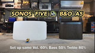 SONOS FIVE vs BampO Beosound A5 [upl. by Eirrab]