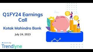 Kotak Mahindra Bank Earnings Call for Q1FY24 [upl. by Grete624]