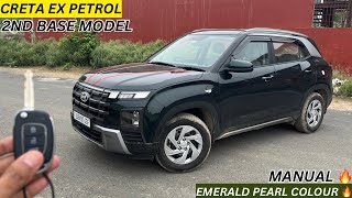 Hyundai Creta EX Petrol Manual Review  Emerald Pearl 🔥  2024 Creta EX 2nd Base  Creta EX 2nd Base [upl. by Kcirrag100]