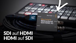 SDIHDMI Konverter für Videoübertragung – Blackmagic Design Micro Converter SDIHDMI [upl. by Adnamahs]