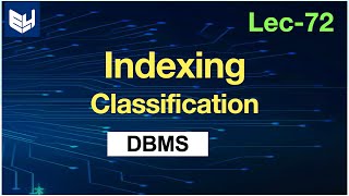 classification indexing  DBMS [upl. by Jaeger]