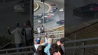 Caraway Speedway 602 Modifieds Stack ‘Em Up At The Start [upl. by Otecina]