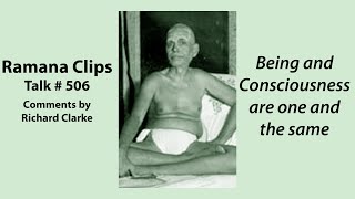 Being and Consciousness are one and the same  Ramana Clips Talk  506 [upl. by Soalokin818]