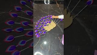 Beautiful Peacock Wall Decor Craft short youtubeshort reel viral diycrafts trending walldecor [upl. by Stasny]