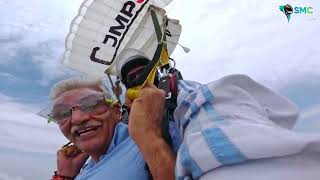 WATCH All eyes on the Honble Minister Gajendra Singh Shekhawat as he SKYDIVES at Skyhigh India [upl. by Nicky]