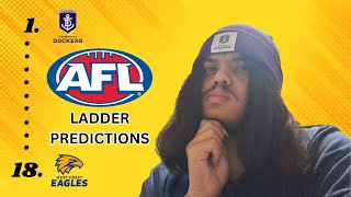 AFL 2024 Ladder Predictions [upl. by Ibrik]