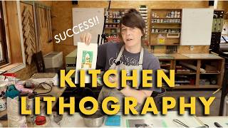 We tried Kitchen Lithography Art Vlog printmaking [upl. by Thomas542]