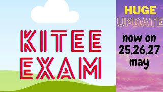 Update on KIITEE exam 2021 [upl. by Niamrahc]