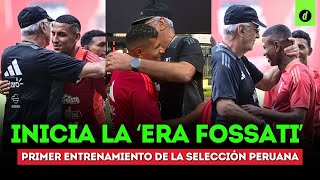 FOSSATI se REENCONTRÓ con JUGADORES de la U IMÁGENES del 1er ENTRENAMIENTO de SELECCIÓN PERUANA [upl. by Llecrep862]