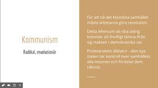 Politiska ideologier  Socialism [upl. by Huntington]