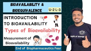 Bioavailability  Absolute amp Relative Bioavailability  Measurement of Bioavailability [upl. by Masson]