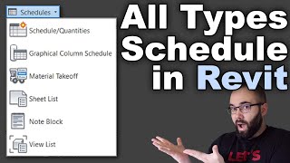 Schedule Types in Revit Tutorial [upl. by Anoniw753]