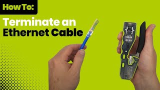 How To Terminate an Unshielded Cat66A RJ45 Plug [upl. by Diahann31]