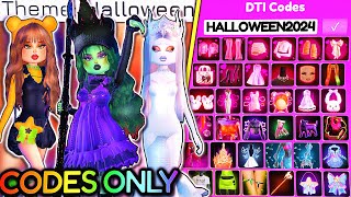 ONLY Wearing CODE ITEMS For HALLOWEEN THEMES With The NEWER Codes In DRESS TO IMPRESS  ROBLOX [upl. by Krissie]