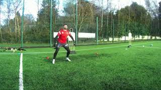 Goalkeeper Training Session 1  Handling Feet work HandEye Coordination Passing [upl. by Arutak]