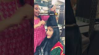 Feather cut virlvideo hircut sort yetvirl Rangeela Choudhary [upl. by Otaner509]