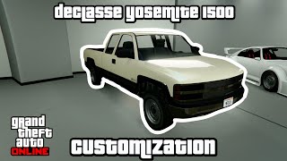 GTA Online  Declasse Yosemite 1500 Customization [upl. by Emsoc]