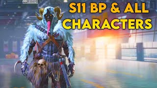 BP amp ALL CHARACTERS S11 CODM LEAKS 2024 COD MOBILE SEASON 11 BATTLE PASS COD MOBILE [upl. by Adnana]