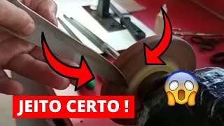 Como AMOLAR e AFIAR FACAS e TESOURAS🔪✂️ em casa  FÁCIL E RÁPIDO [upl. by Rawdin]