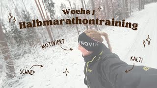 Halbmarathon Training  Woche 1 Laufvlog  gesahanna [upl. by Bushweller]