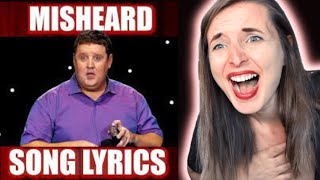 CANADIAN REACTS TO PETER KAY  Misheard Lyrics [upl. by Leeban]