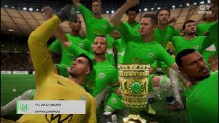 Wolfsburg vs Dortmund  DFB Pokal Cup Final FC 24 [upl. by Noyar508]