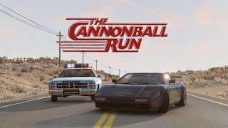 Cannonball Run Recreated in BeamNGdrive [upl. by Ihskaneem97]